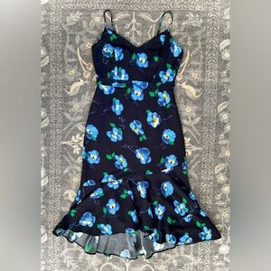 Banana Republic Blue Floral Midi Sundress